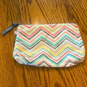 Thirty One  Chevron Pattern zipper cosmetic bag